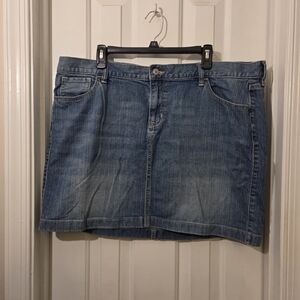 Old Navy: Blue Jean Skirt. Size 18plus.